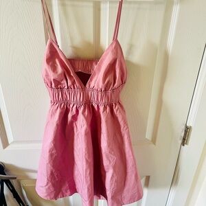 Aritzia Encourage Poplin Mini Dress XS